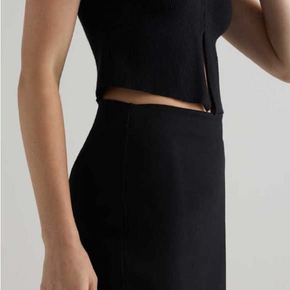 Quince Ultra-Stretch Ponte Pencil Skirt L - Picture 8 of 10